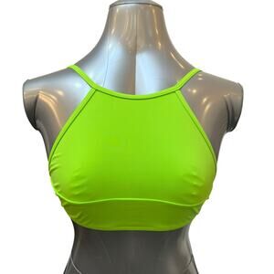SKIMS High Neck Bikini Top Neon Green Size Small
